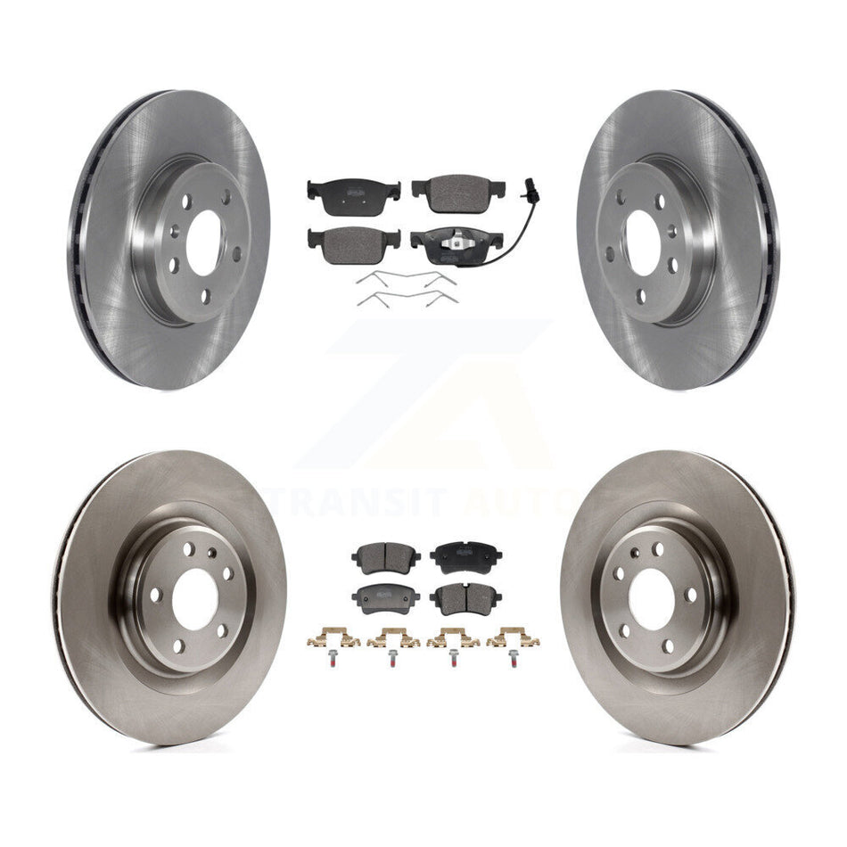 Front Rear Disc Brake Rotors And Semi-Metallic Pads Kit For Audi A5 Quattro K8F-105203