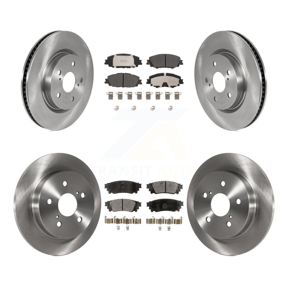 Front Rear Disc Brake Rotors And Semi-Metallic Pads Kit For 2023 Toyota Prius AWD K8F-105206