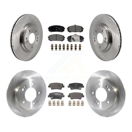 Front Rear Disc Brake Rotors And Semi-Metallic Pads Kit For Hyundai Elantra K8F-105211