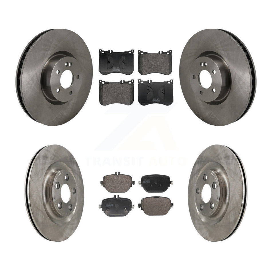 Front Rear Disc Brake Rotors And Semi-Metallic Pads Kit For Mercedes-Benz E53 AMG K8F-105212