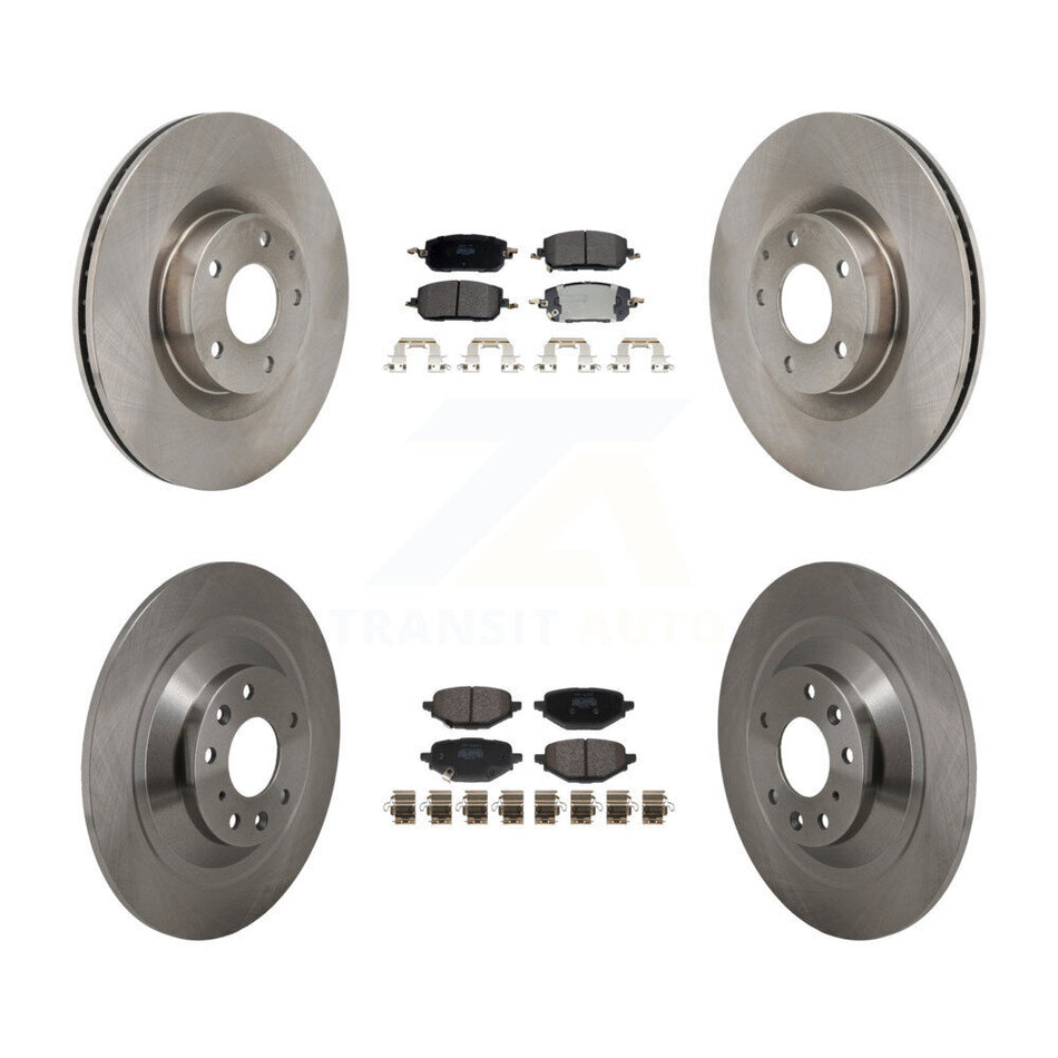Front Rear Disc Brake Rotors And Semi-Metallic Pads Kit For 2023-2024 Mazda CX-50 K8F-105216