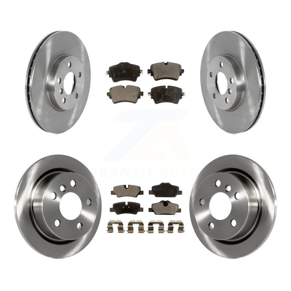 Front Rear Disc Brake Rotors Semi-Metallic Pad Kit For 2022 Mini Cooper S with GAS engine K8F-105223