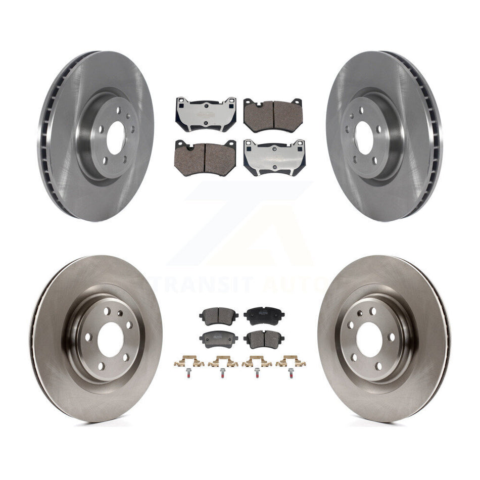 Front Rear Brake Rotors Semi-Metallic Pad Kit For Audi Q5 With 350mm Diameter Rotor K8F-105225