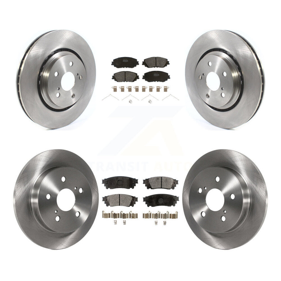 Front Rear Brake Rotor & Semi-Metallic Pad Kit For 2020 Toyota Camry XSE With TRD Package K8F-105228