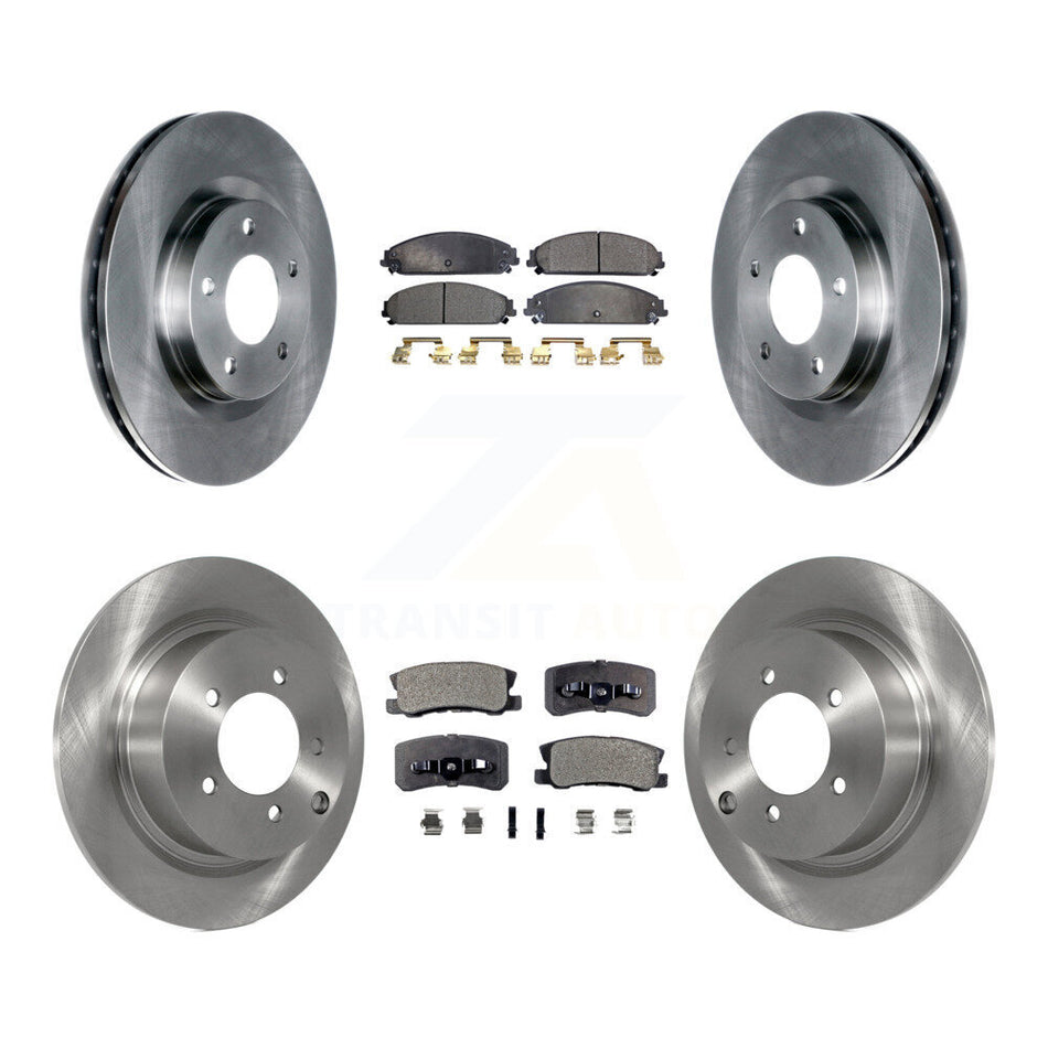 Front Rear Disc Brake Rotors And Semi-Metallic Pads Kit For 2008-2009 Dodge Caliber SRT-4 K8F-105230