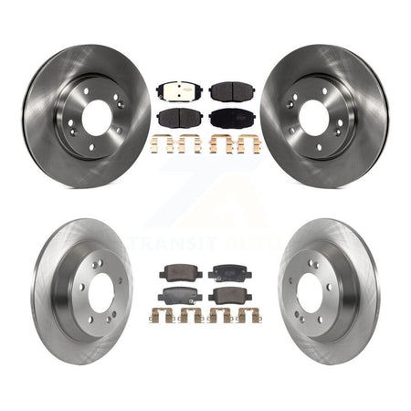 Front Rear Brake Rotor & Semi-Metallic Pad Kit For Kia Seltos With Electric Parking K8F-105232