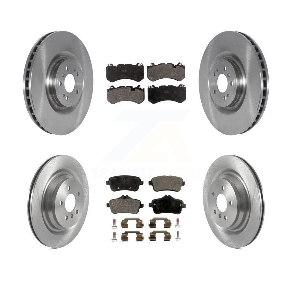 Front Rear Disc Brake Rotors And Semi-Metallic Pads Kit For Mercedes-Benz ML63 AMG K8F-105241