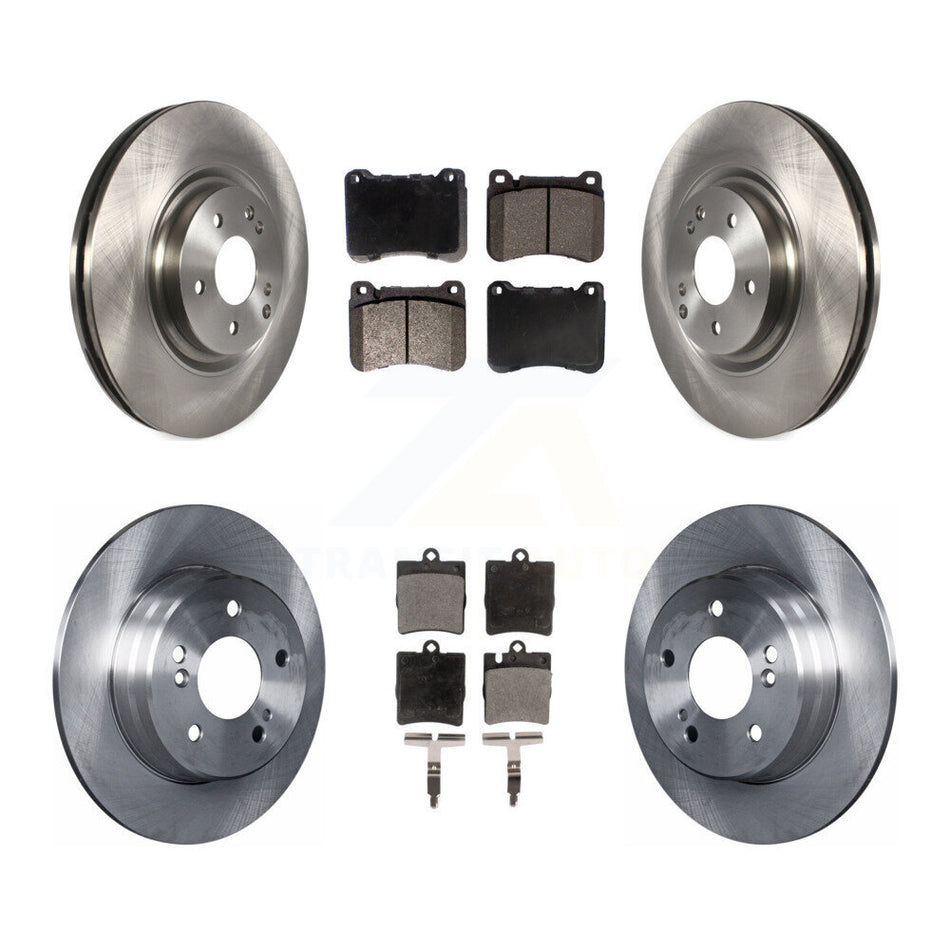 Front Rear Brake Rotors Semi-Metallic Pad Kit For Mercedes-Benz SLK300 With Sport Package K8F-105244
