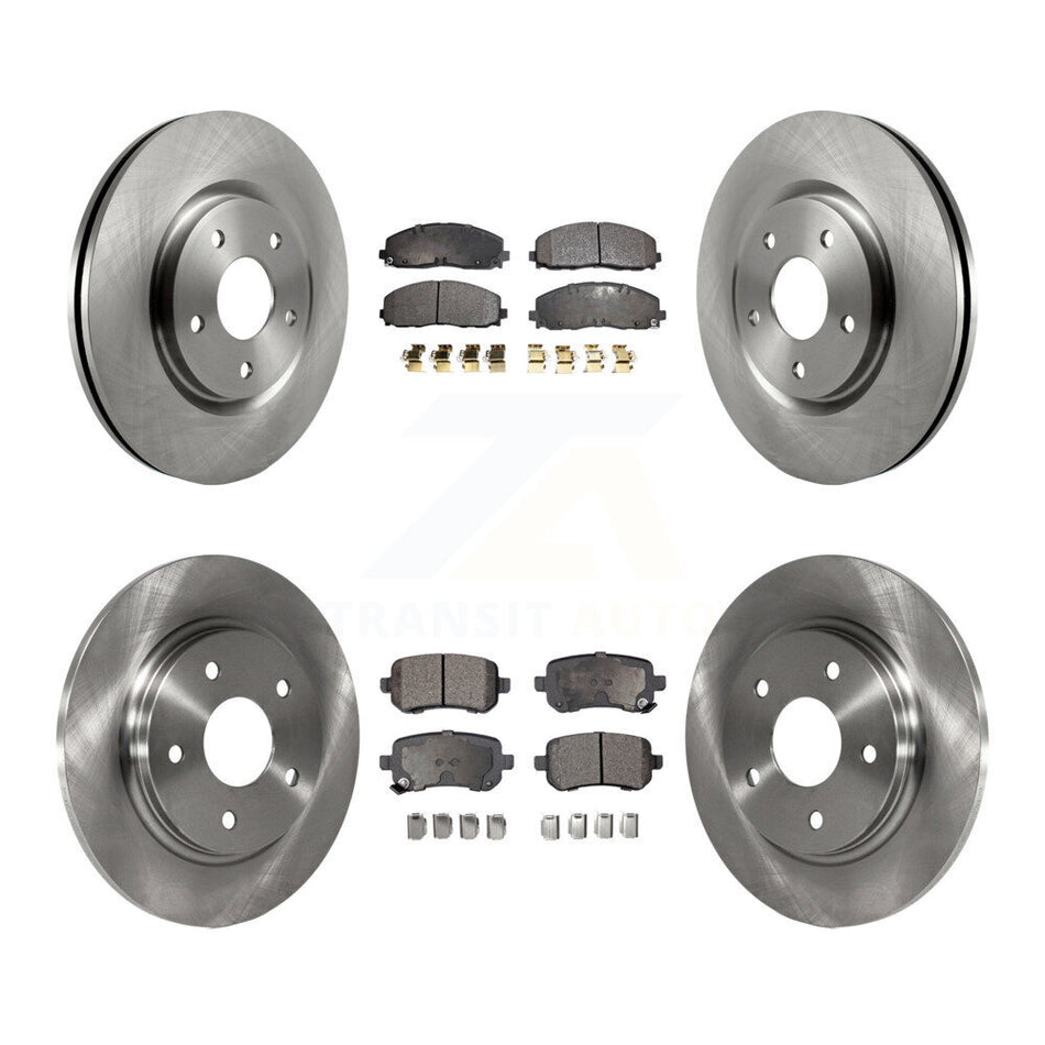 Front Rear Disc Brake Rotors And Semi-Metallic Pads Kit For Volkswagen Routan K8F-105246