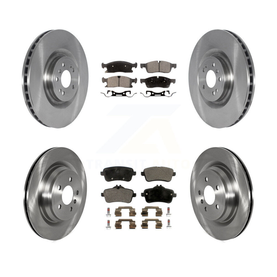 Front Rear Brake Rotor Semi-Metallic Pad Kit For 19 Mercedes-Benz GLE400 With AMG Package K8F-105249