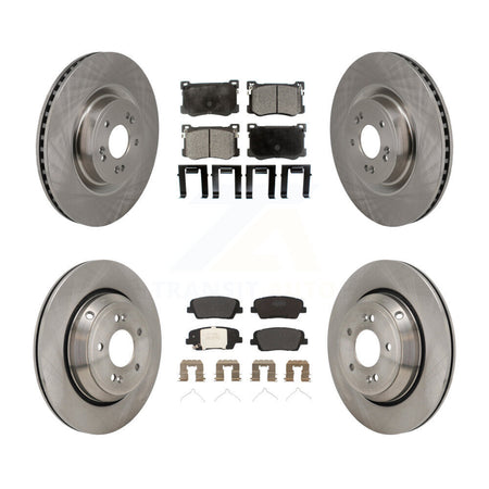 Front Rear Disc Brake Rotors And Semi-Metallic Pads Kit For 2018-2020 Genesis G80 3.3L K8F-105255