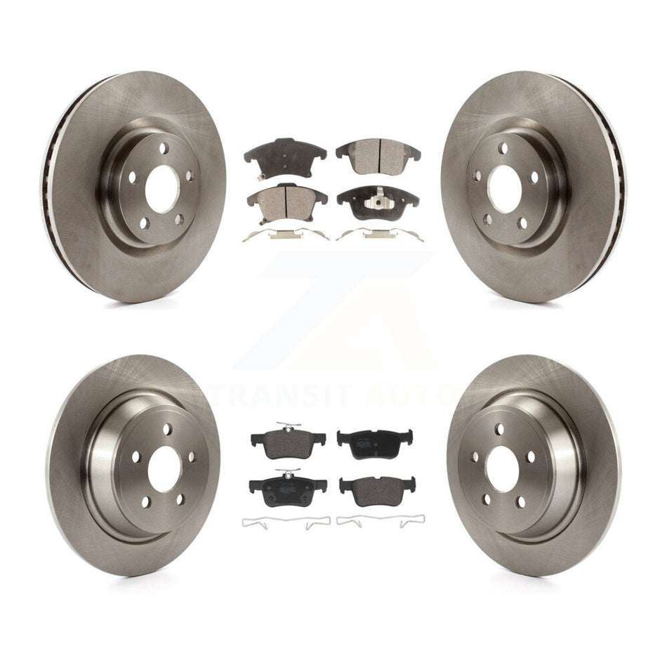 Front Rear Brake Rotor & Semi-Metallic Pad Kit For 2019-2020 Ford Police Responder Hybrid K8F-105257