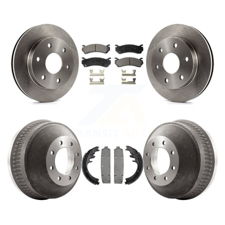 Front Rear Disc Brake Rotors Semi-Metallic Pads And Drum Kit For Chevrolet Suburban 1500 K8F-105282