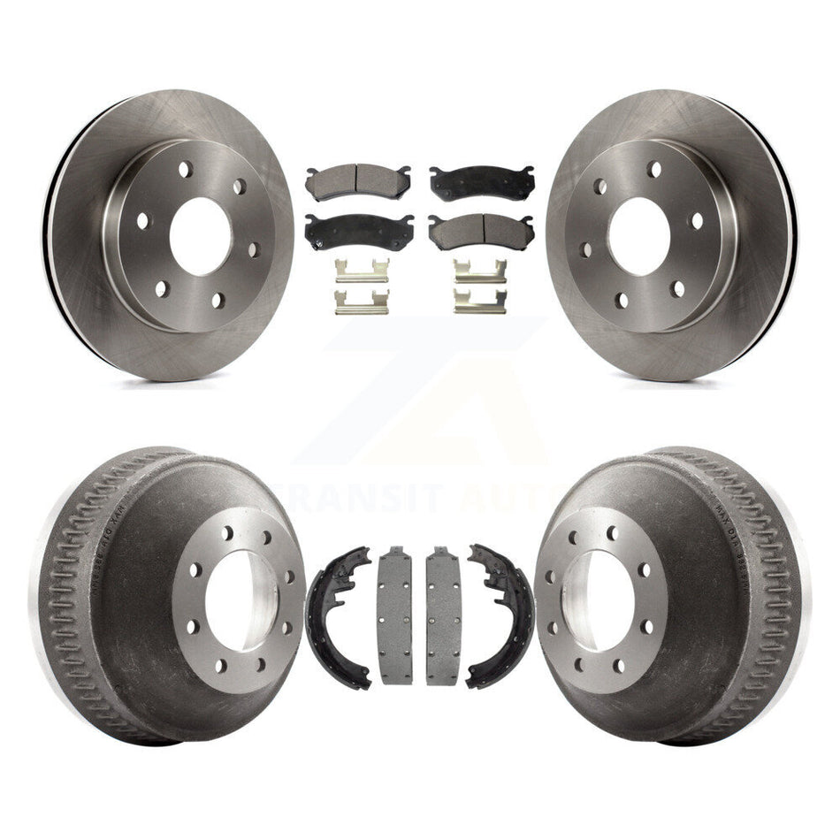 Front Rear Disc Brake Rotors Semi-Metallic Pads And Drum Kit For Chevrolet Suburban 1500 K8F-105282