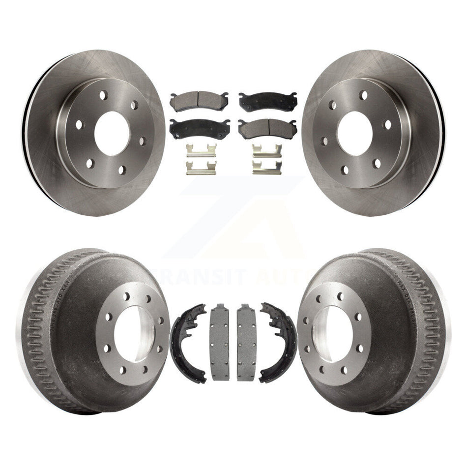 Front Rear Disc Brake Rotors Semi-Metallic Pads And Drum Kit For Chevrolet Suburban 1500 K8F-105282