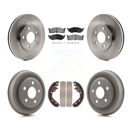 Front Rear Brake Rotor Semi-Metallic Pad Drum Kit For Neon Dodge Chrysler Plymouth SX 2.0 K8F-105284