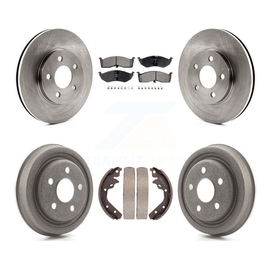 Front Rear Brake Rotor Semi-Metallic Pad Drum Kit For Neon Dodge Chrysler Plymouth SX 2.0 K8F-105284
