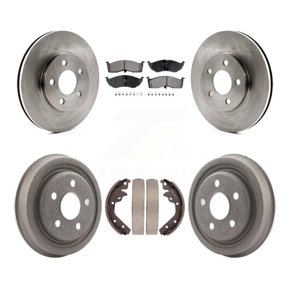 Front Rear Brake Rotor Semi-Metallic Pad Drum Kit For Neon Dodge Chrysler Plymouth SX 2.0 K8F-105284