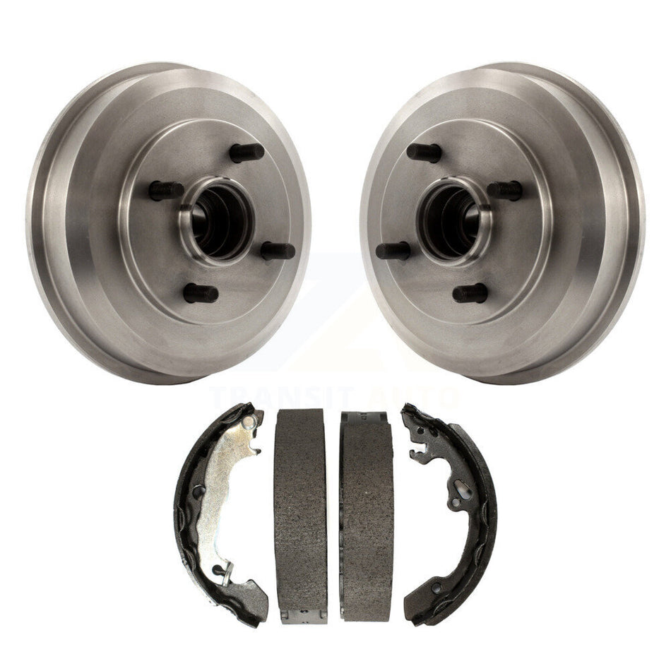 Rear Brake Drum Shoes Kit For 2000-2008 Ford Focus Wheel Bearing Includes K8N-100181