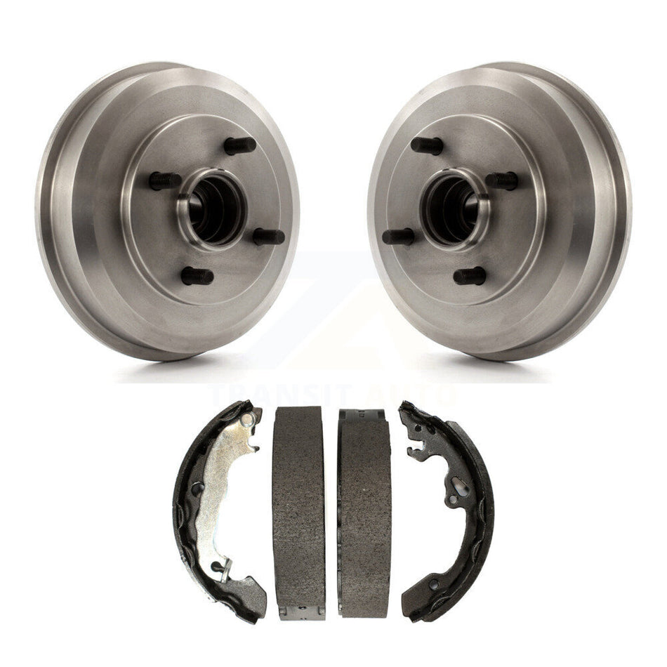Rear Brake Drum Shoes Kit For 2000-2008 Ford Focus Wheel Bearing Includes K8N-100181