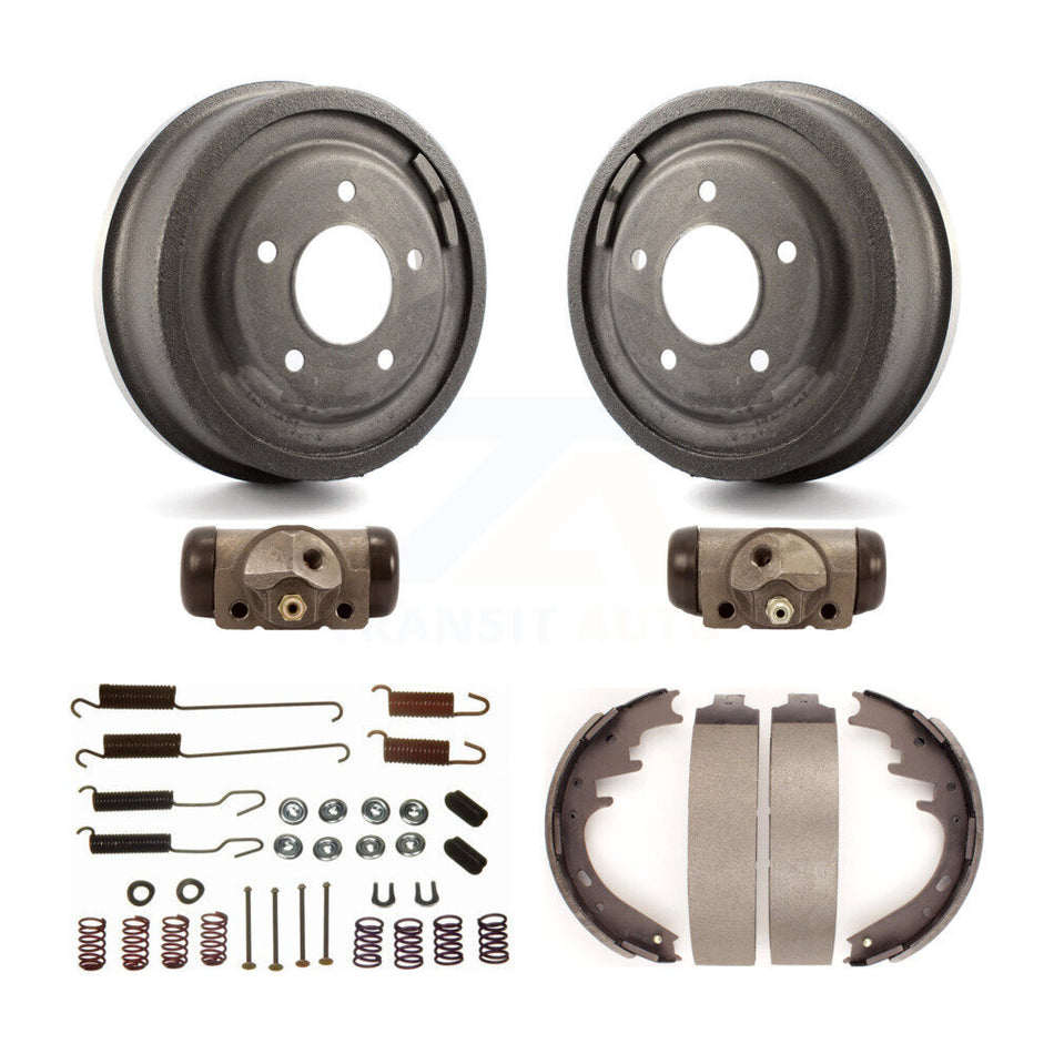 Rear Brake Drum Shoes Spring And Cylinders Kit (6Pc) For Ford E-150 Econoline Club Wagon K8N-100473