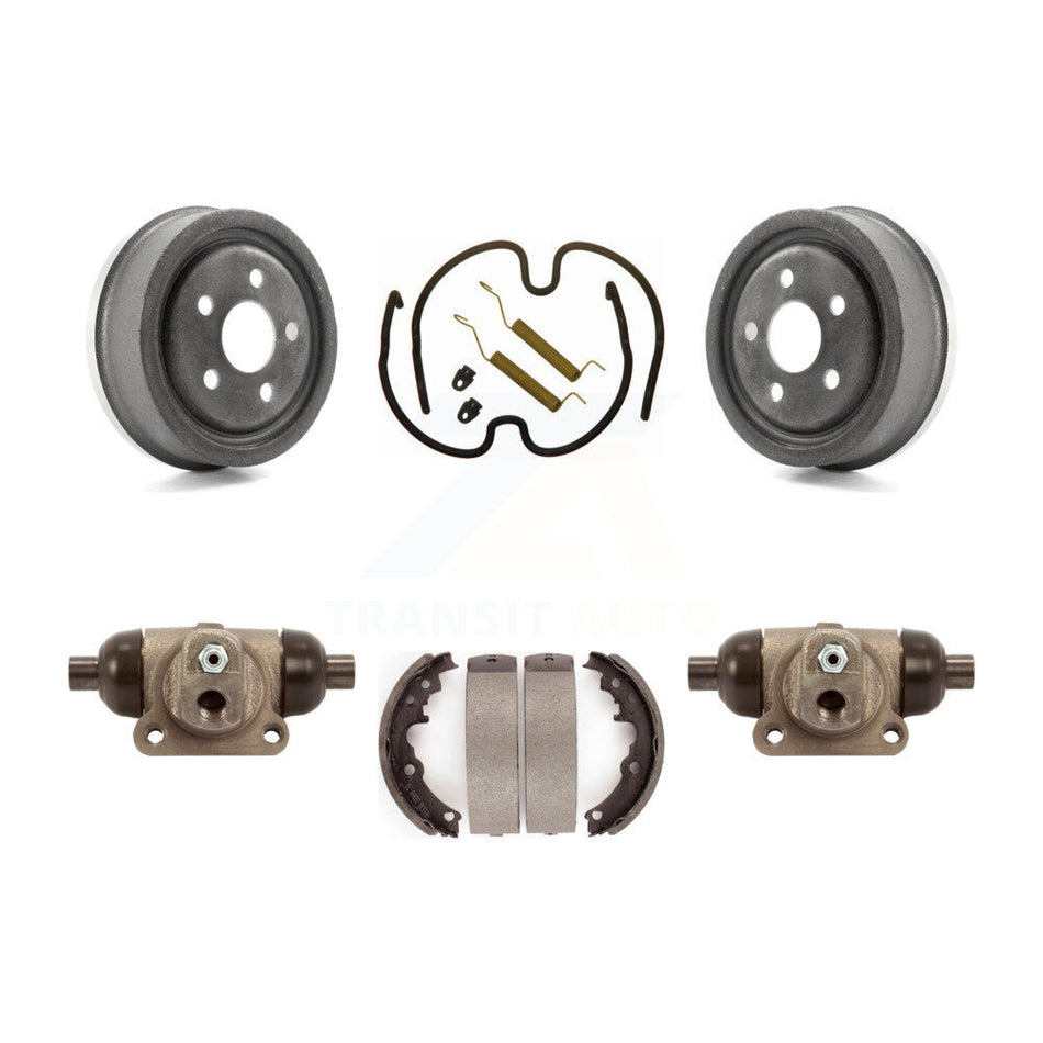 Rear Brake Drum Shoes Spring And Cylinders Kit For 1996-1998 Pontiac Sunfire Except Vehicles Built USA Market K8N-100592