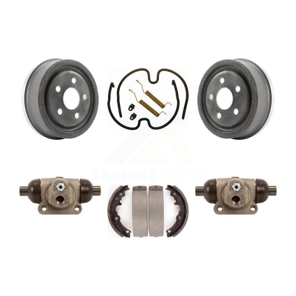 Rear Brake Drum Shoes Spring And Cylinders Kit For 1996-1998 Pontiac Sunfire Except Vehicles Built USA Market K8N-100592