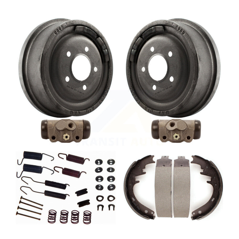 Rear Brake Drum Shoes Spring And Cylinders Kit (6Pc) For 1983 Ford F-150 With 10" Diameter K8N-100621