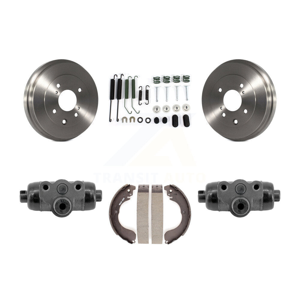 Rear Brake Drum Shoes Spring And Cylinders Kit For 2008 Nissan Versa 4-Wheel ABS K8N-100693