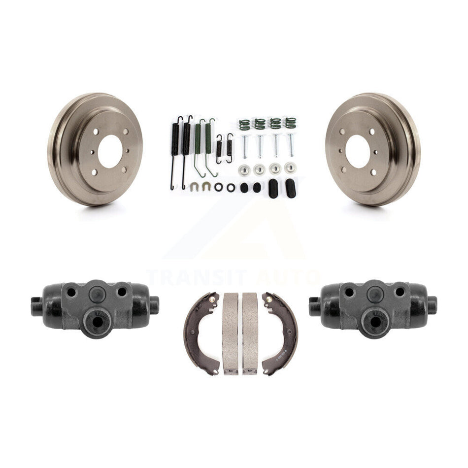 Rear Brake Drum Shoe Spring Cylinder Kit For 2009-2011 Nissan Versa 1.6L With 4 Wheel ABS K8N-100694