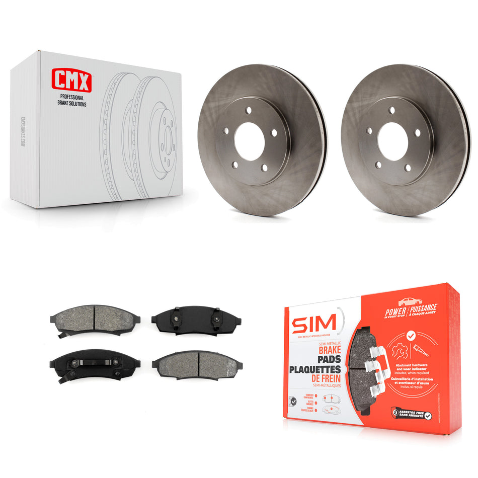 Front Disc Brake Rotors And Semi-Metallic Pads Kit For Chevrolet Lumina Monte Carlo Buick Regal Oldsmobile Cutlass Supreme Pontiac Grand Prix K8S-100013