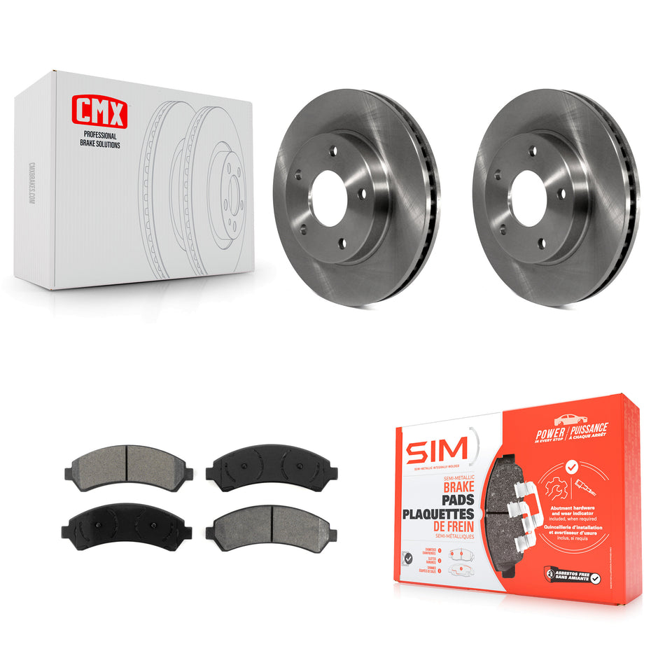 Front Disc Brake Rotors And Semi-Metallic Pads Kit For Chevrolet S10 Blazer GMC Sonoma Jimmy Oldsmobile Bravada Isuzu Hombre K8S-100020