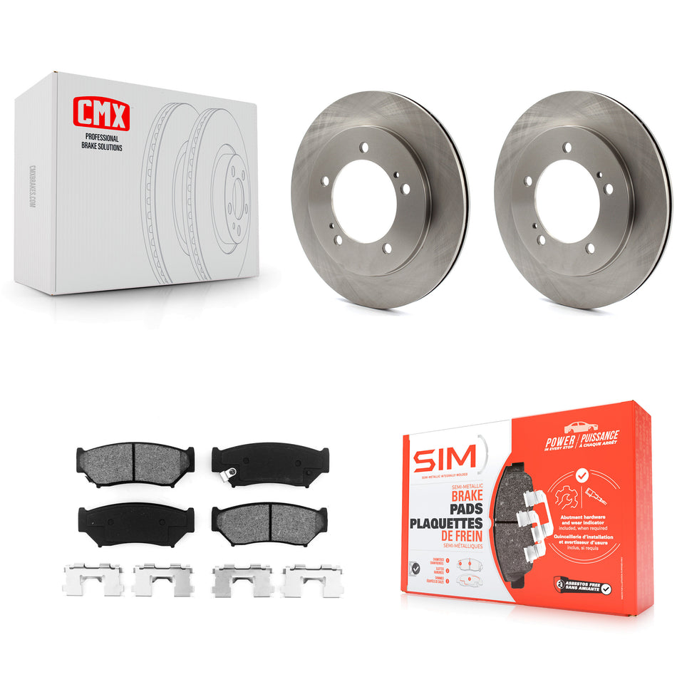 Front Disc Brake Rotors And Semi-Metallic Pads Kit For 1999-2004 Chevrolet Tracker Suzuki Vitara K8S-100025