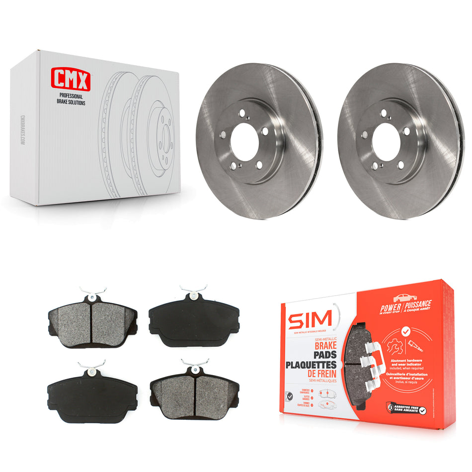 Front Disc Brake Rotors And Semi-Metallic Pads Kit For Ford Taurus Mercury Sable Lincoln Continental Thunderbird Mark VIII Cougar K8S-100115