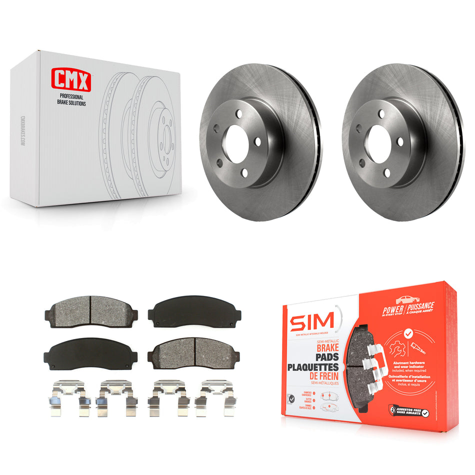 Front Disc Brake Rotors And Semi-Metallic Pads Kit For Ford Ranger Explorer Sport Trac Mazda B4000 K8S-100129