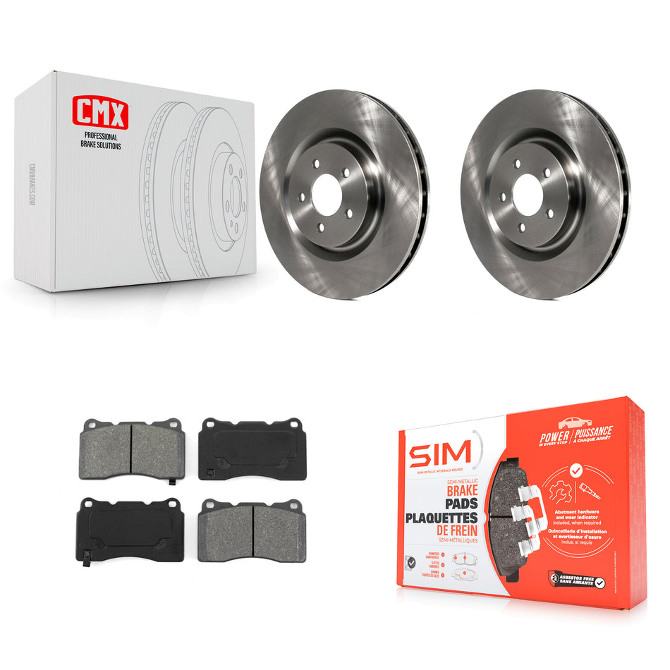 Front Disc Brake Rotors And Semi-Metallic Pads Kit For Ford Mustang K8S-100153
