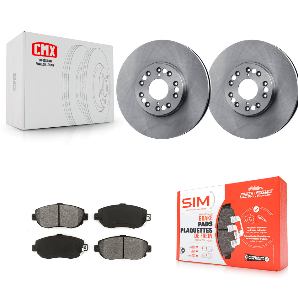 Front Disc Brake Rotors And Semi-Metallic Pads Kit For Lexus GS300 SC430 IS300 GS400 GS430 K8S-100290