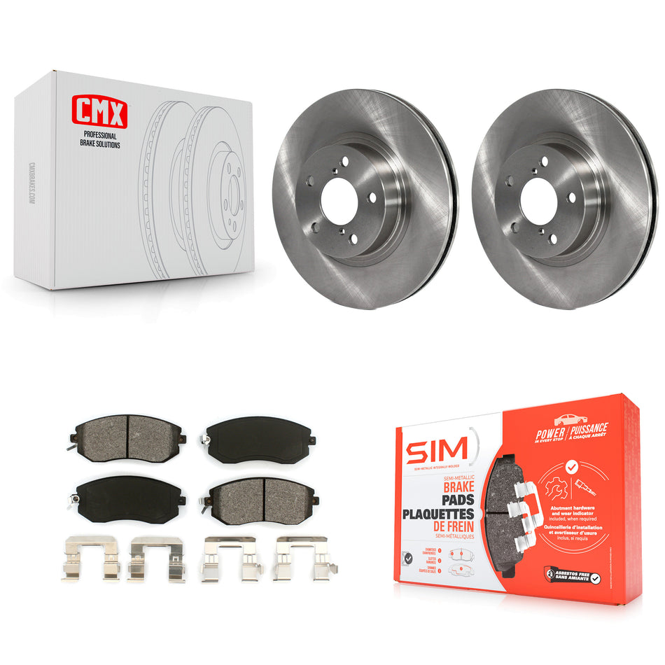 Front Disc Brake Rotors And Semi-Metallic Pads Kit For Subaru Impreza Scion FR-S BRZ K8S-100308