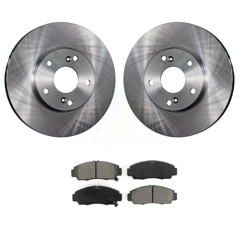 Front Brake Rotors Semi-Metallic Pad Kit For Honda Accord With 282mm Diameter Rotor K8S-100320