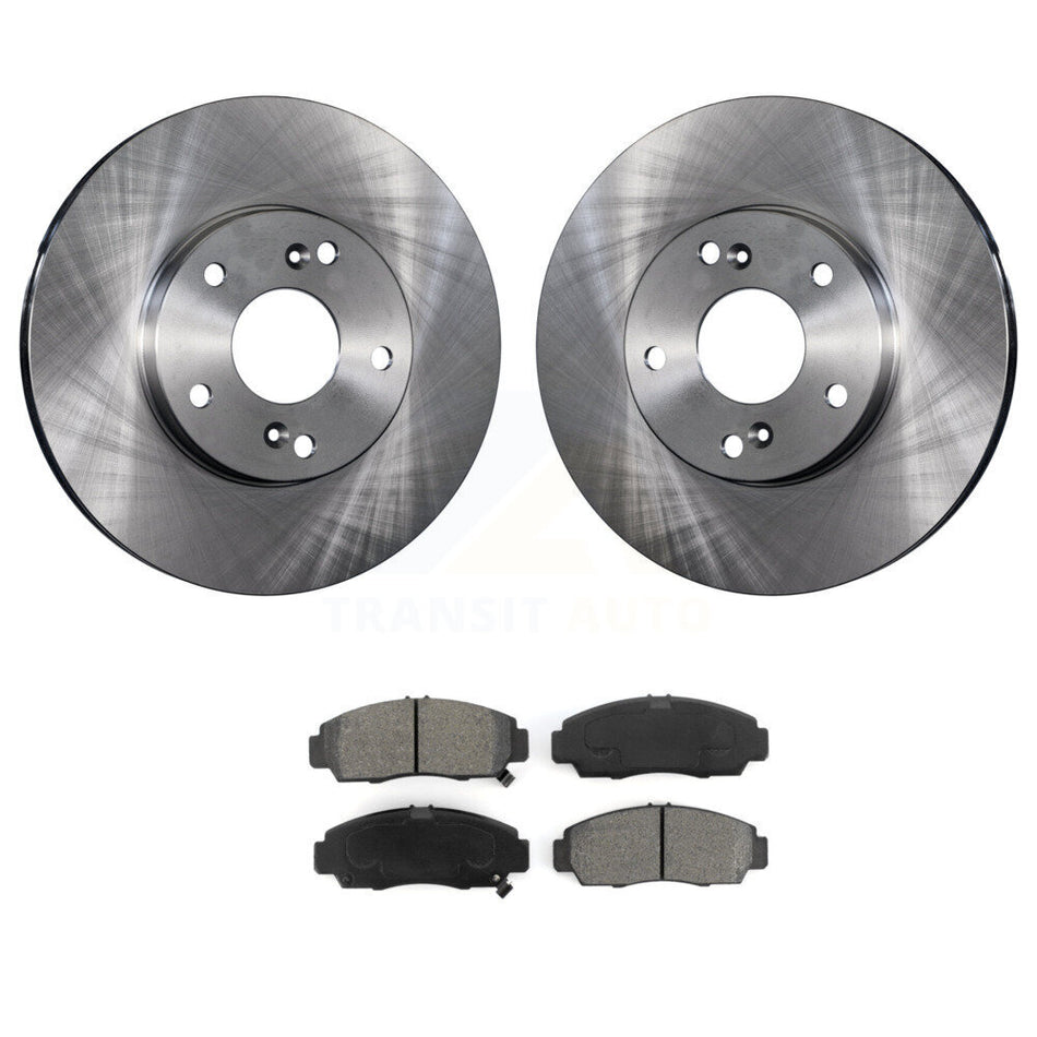 Front Brake Rotors Semi-Metallic Pad Kit For Honda Accord With 282mm Diameter Rotor K8S-100320