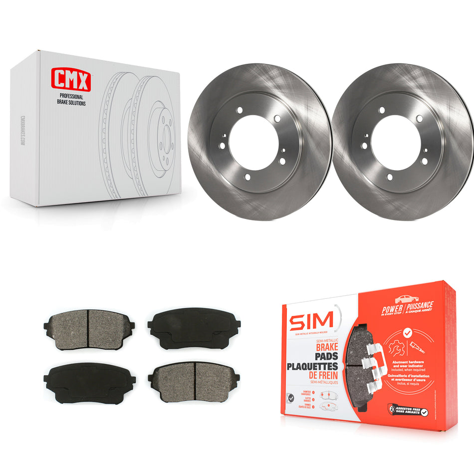 Front Disc Brake Rotors And Semi-Metallic Pads Kit For Suzuki XL-7 Grand Vitara K8S-100351