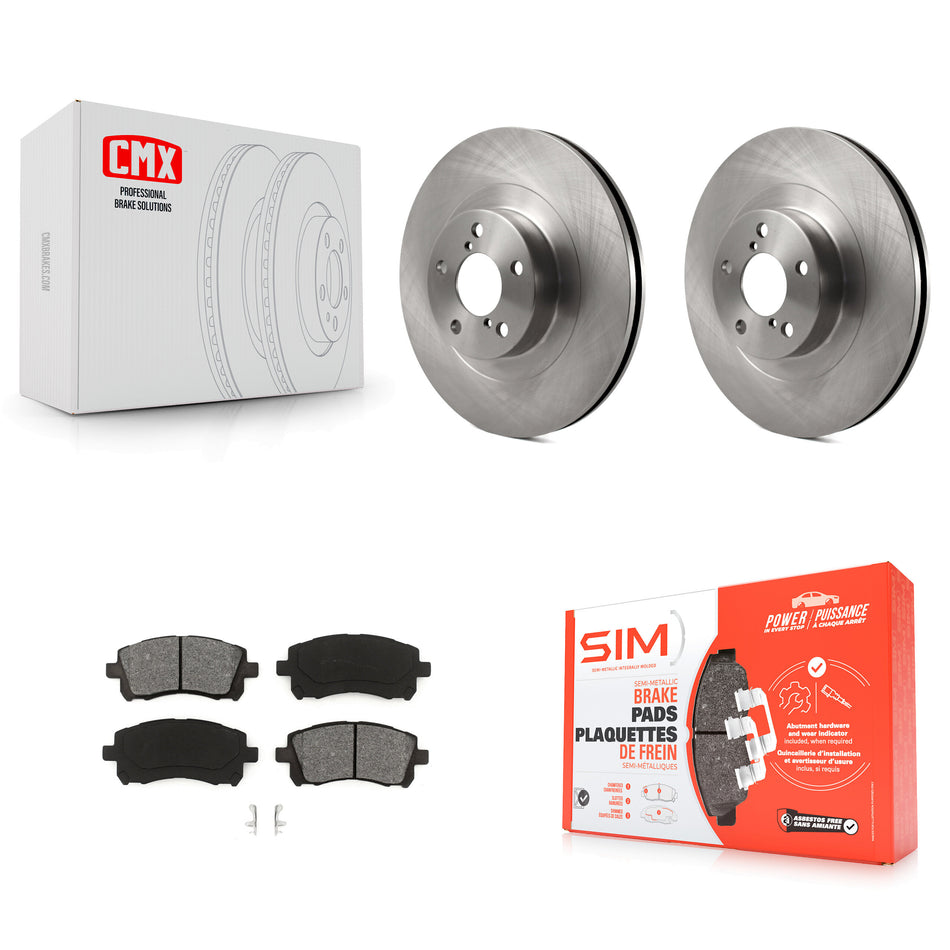 Front Disc Brake Rotors And Semi-Metallic Pads Kit For Subaru Outback Impreza Legacy K8S-100414