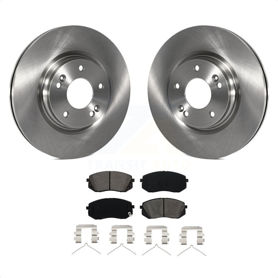 Front Disc Brake Rotors And Semi-Metallic Pads Kit For Hyundai Sonata Kia Optima Niro EV Kona Electric K8S-100666