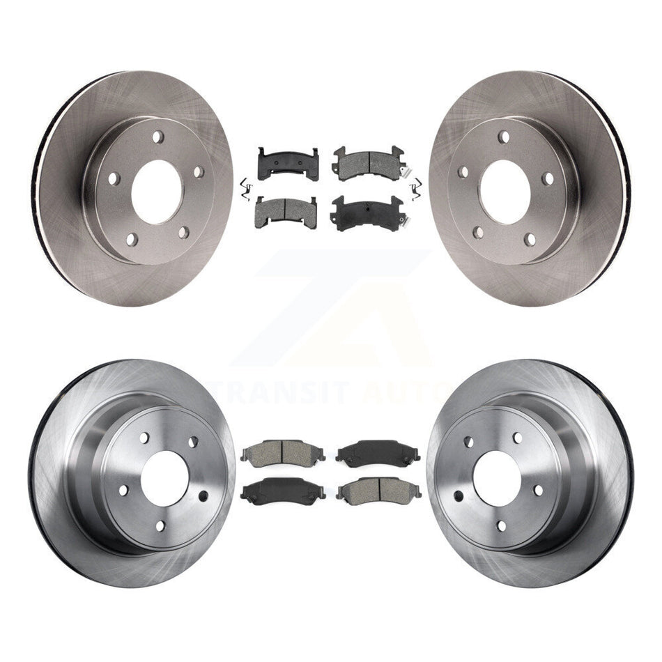 Front Rear Disc Brake Rotors And Semi-Metallic Pads Kit For 1997-1997 Chevrolet S10 GMC Sonoma 4WD K8S-100745