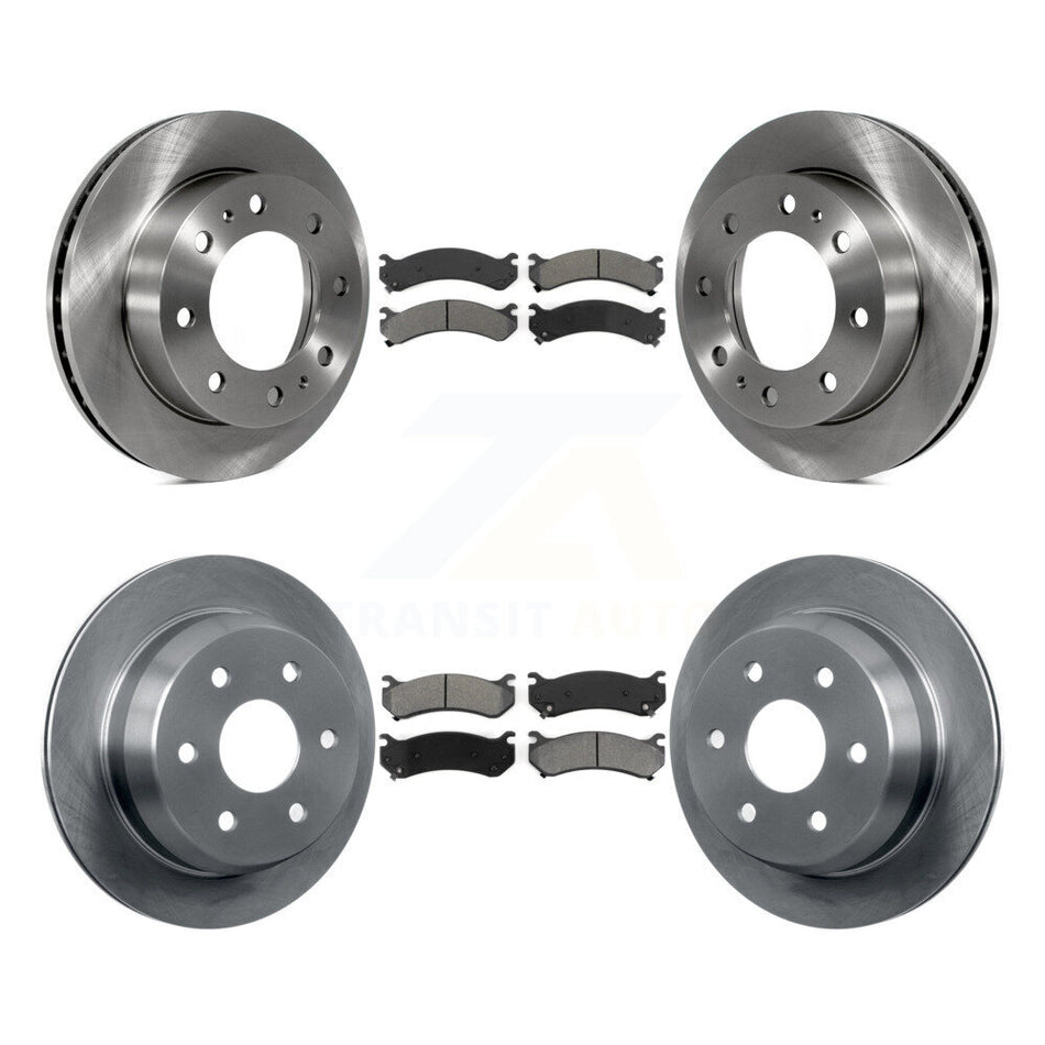 Front Rear Disc Brake Rotors And Semi-Metallic Pads Kit For 2003-2003 Chevrolet Silverado 2500 HD Suburban GMC Sierra K8S-100768