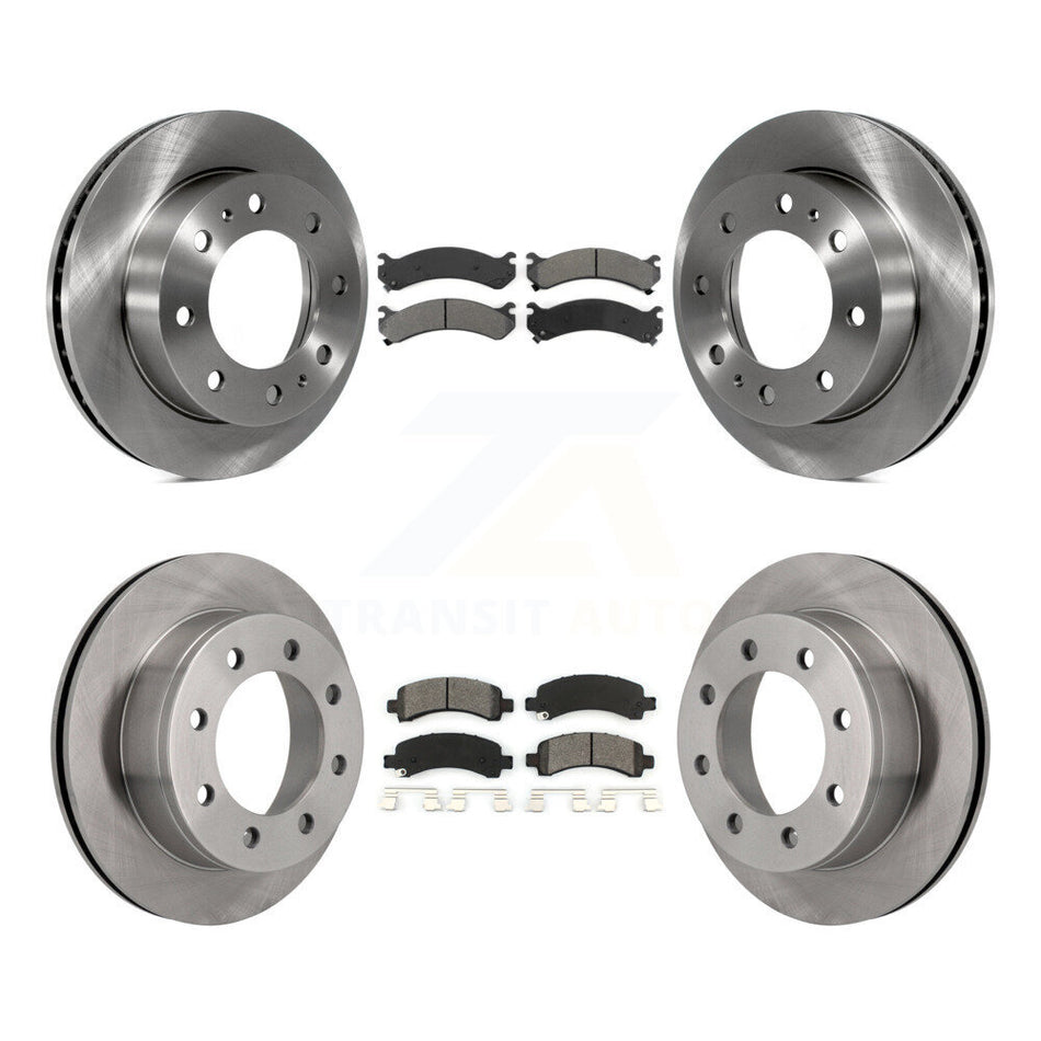 Front Rear Disc Brake Rotors And Semi-Metallic Pads Kit For Chevrolet Express 2500 GMC Savana K8S-100770
