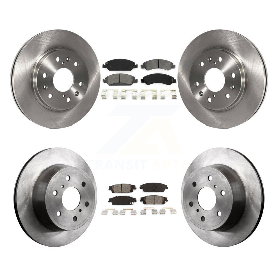 Front Rear Disc Brake Rotors And Semi-Metallic Pads Kit For Chevrolet Silverado 1500 GMC Sierra Tahoe Suburban Yukon Cadillac XL Escalade ESV K8S-100803
