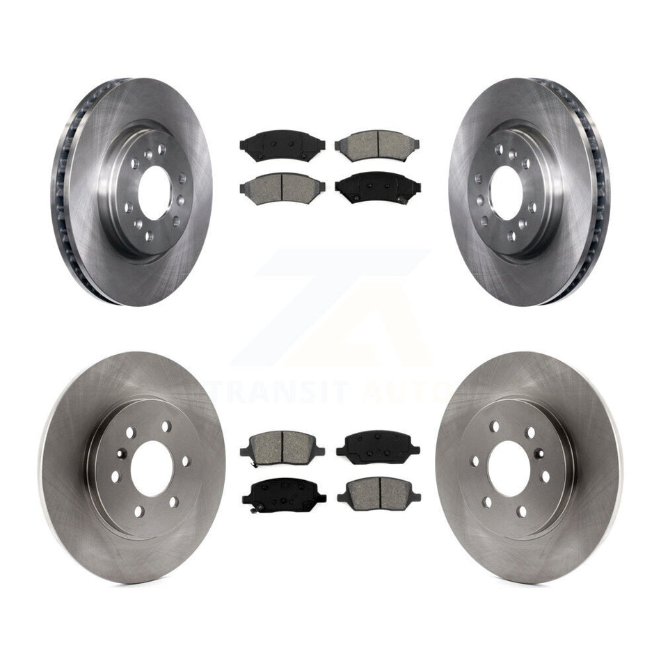 Front Rear Disc Brake Rotors And Semi-Metallic Pads Kit For Chevrolet Uplander Pontiac Montana Buick Terraza Saturn Relay K8S-100810