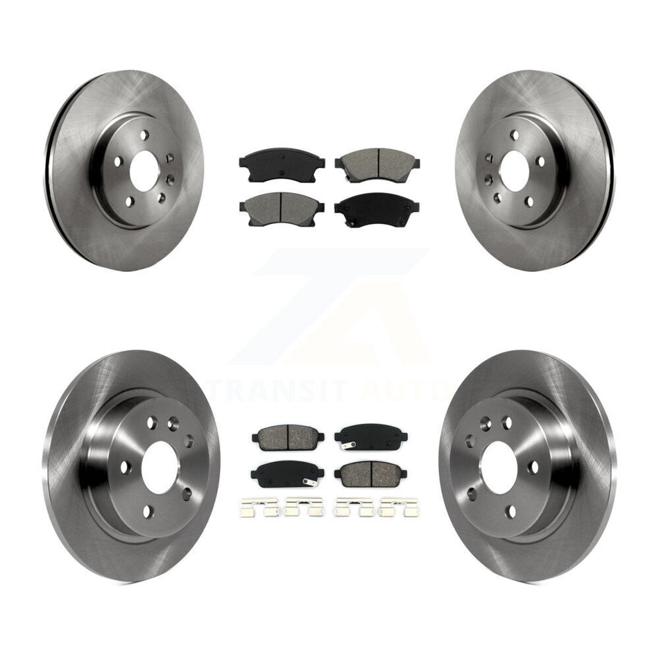 Front Rear Disc Brake Rotors And Semi-Metallic Pads Kit For Chevrolet Buick Encore Trax Sonic K8S-100846