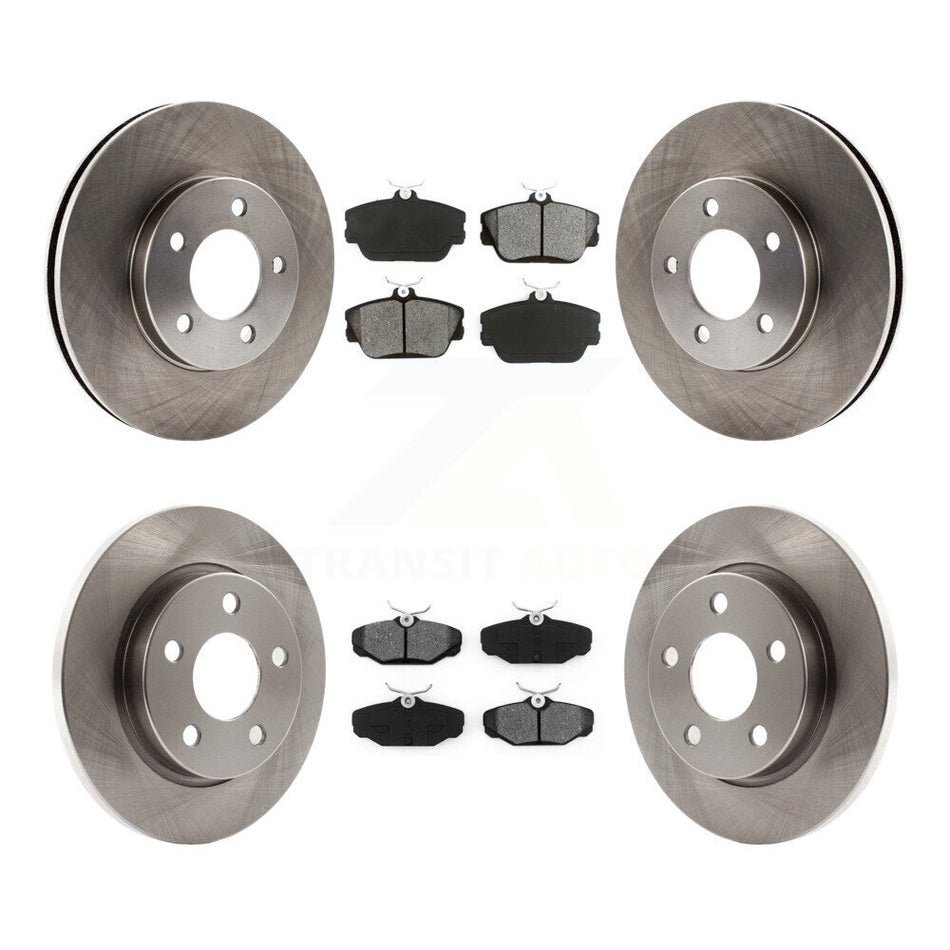 Front Rear Disc Brake Rotors And Semi-Metallic Pads Kit For 1994-1995 Ford Taurus SHO K8S-100854
